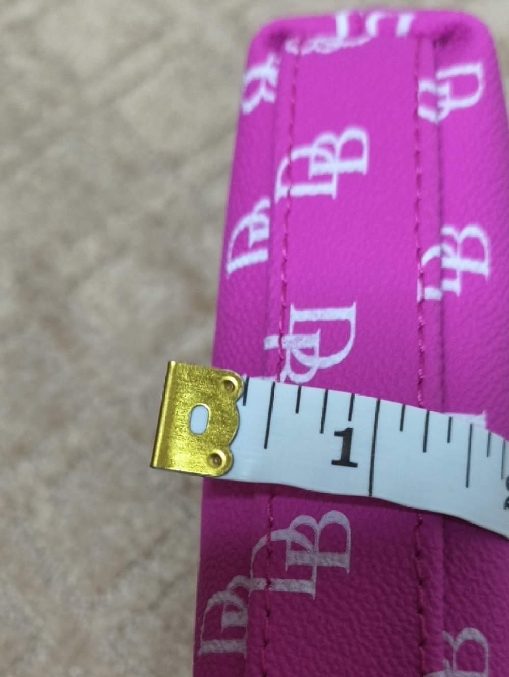 Dooney & Bourke Pink DB Logo Kiss-Lock Coin Purse - Picture 8 of 8